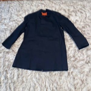 J.CREW Mackintosh Dark Blue Rain Coat Size M EUC